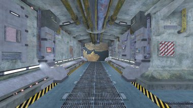 Uzay İstasyonu/3d Cg işleme uzay istasyonu. Bu görüntü bir şekilde döşenmiş tarafından Nasa unsurları