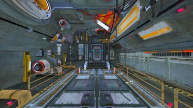 Uzay İstasyonu / 3d Cg işleme uzay istasyonu.