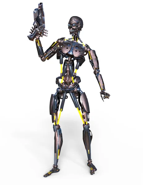 Robot Rendering Robot — Stock Photo, Image