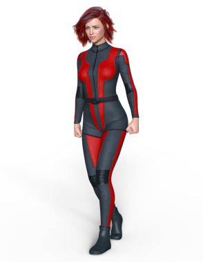 Süper kadın / 3d Cg işleme süper bir kadın.