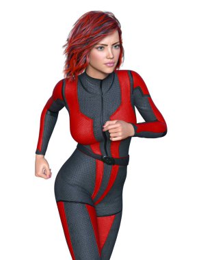 Süper kadın / 3d Cg işleme süper bir kadın.