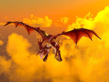 Dragon/3d Cg işleme bir ejderha.