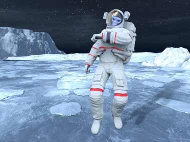 Yabancı / 3d Cg işleme bir uzaylı.