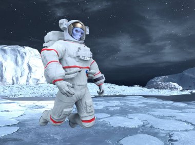 Yabancı / 3d Cg işleme bir uzaylı.