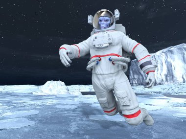 Yabancı / 3d Cg işleme bir uzaylı.