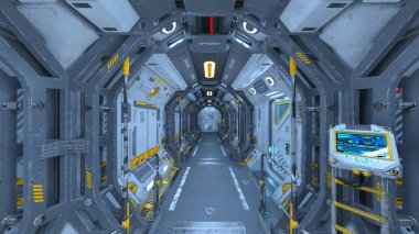 Uzay İstasyonu / 3d Cg işleme uzay istasyonu.