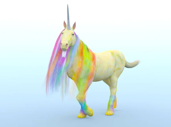 Unicorn Visszaadás Ból Egy Egyszarvú — Stock Fotó