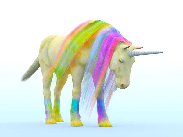 Unicorn Visszaadás Ból Egy Egyszarvú — Stock Fotó