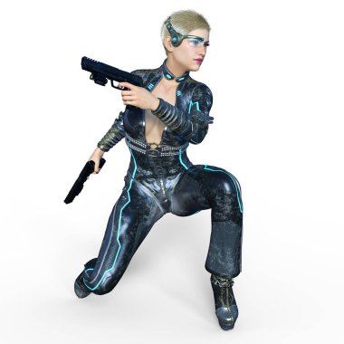 Süper kadın / 3d Cg işleme süper bir kadın.