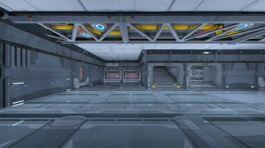 Uzay İstasyonu / 3d Cg işleme uzay istasyonu.