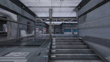 Uzay İstasyonu / 3d Cg işleme uzay istasyonu.