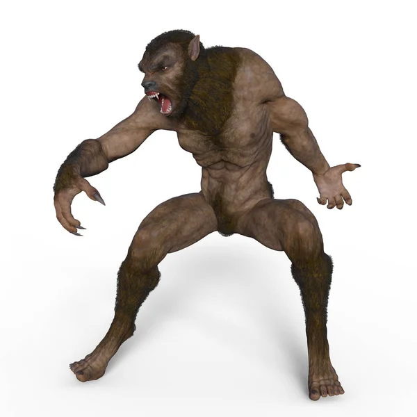 Λυκάνθρωπος Απόδοσης Από Ένα Werewolf — Φωτογραφία Αρχείου
