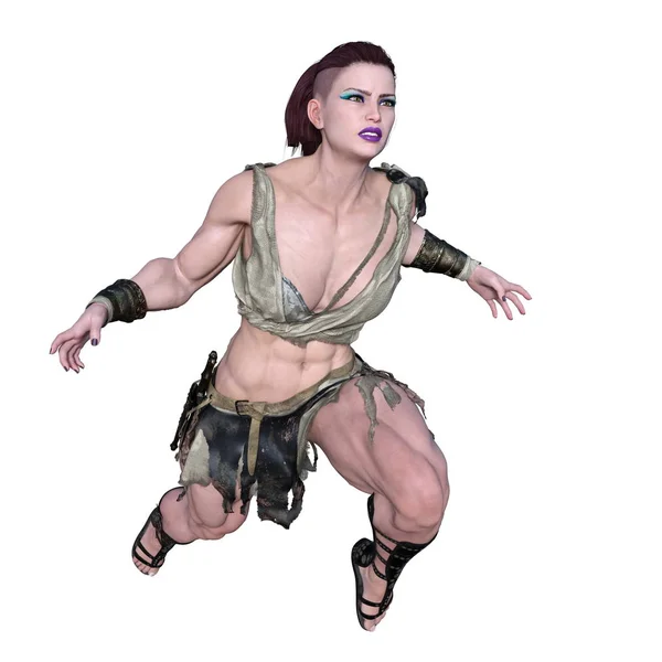 Female Warrior Rendering Female Warrior — Stock Photo, Image