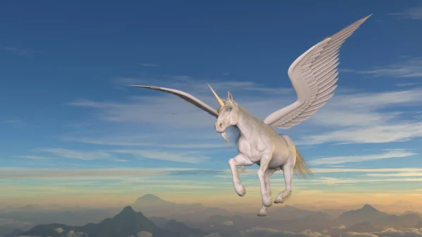 Pegasus Rendering Pegasus — Stockfoto