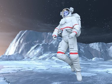 Yabancı / 3d Cg işleme bir uzaylı.