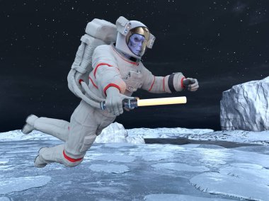 Yabancı / 3d Cg işleme bir uzaylı.