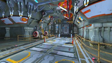 Uzay İstasyonu / 3d Cg işleme uzay istasyonu.