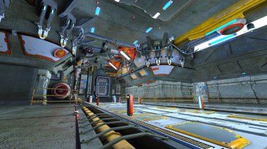 Uzay İstasyonu / 3d Cg işleme uzay istasyonu.