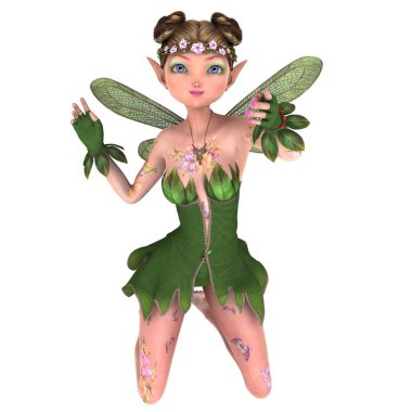 Peri/3d Cg işleme bir peri.