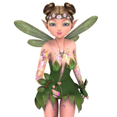 Peri/3d Cg işleme bir peri.