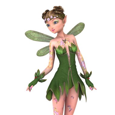 Peri/3d Cg işleme bir peri.