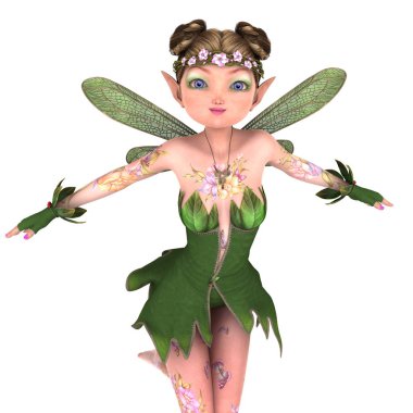 Peri/3d Cg işleme bir peri.