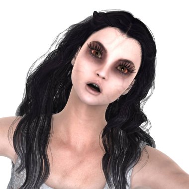 Kadın zombi / 3d Cg işleme bir kadın zombi.