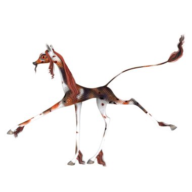 Çin zürafa / Çin bir zürafa 3d Cg render.