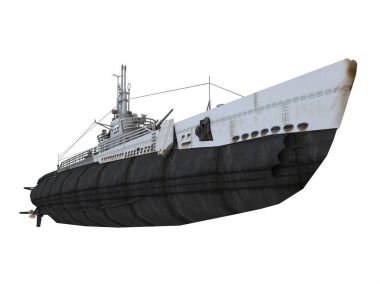 Denizaltı / 3d Cg render bir denizaltı.