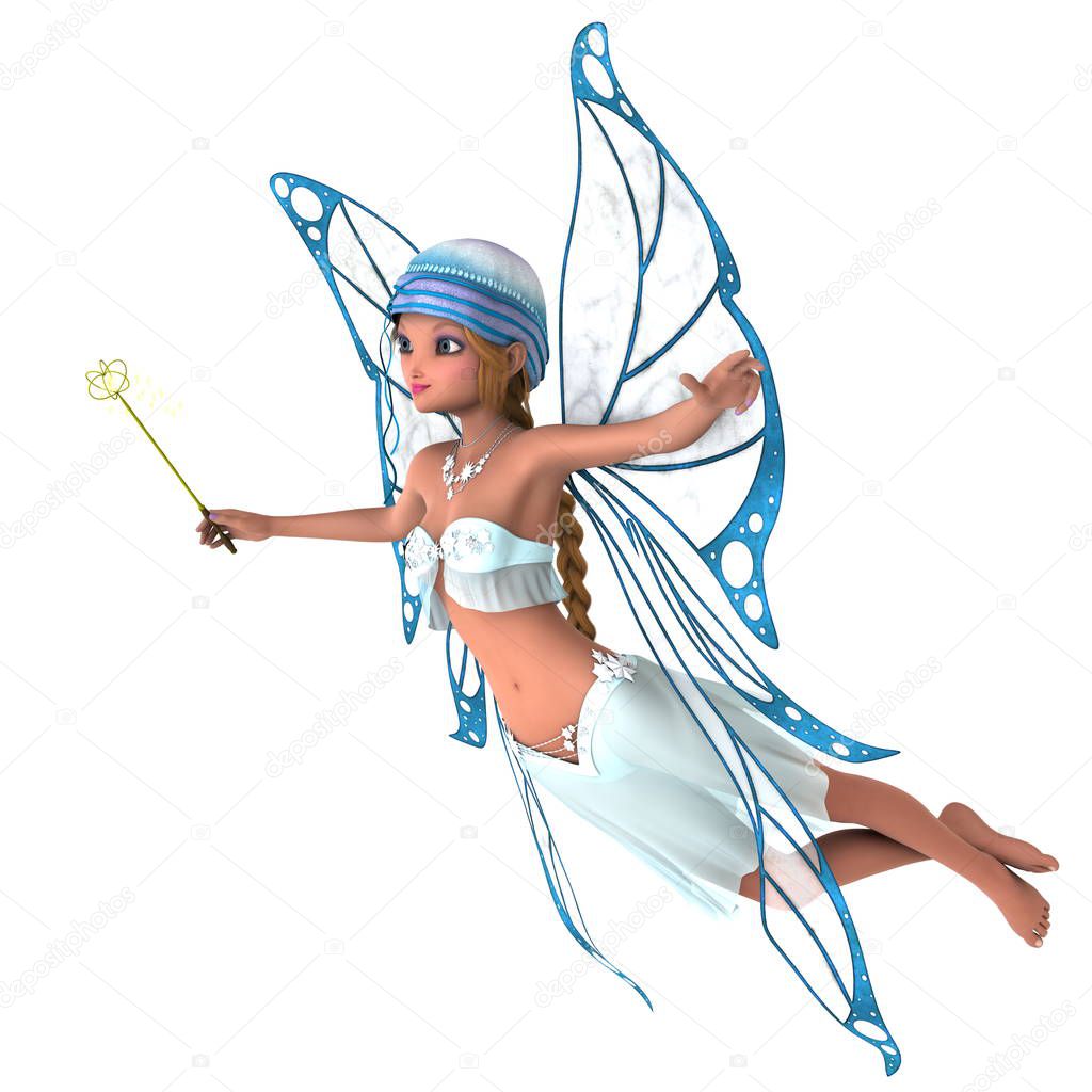 Fairy / 3D CG rendering of a fairy.