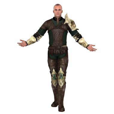 Savaşçı/3d Cg işleme bir savaşçı.