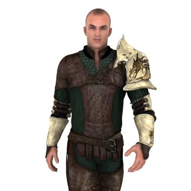 Savaşçı/3d Cg işleme bir savaşçı.