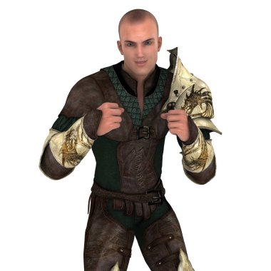 Savaşçı/3d Cg işleme bir savaşçı.