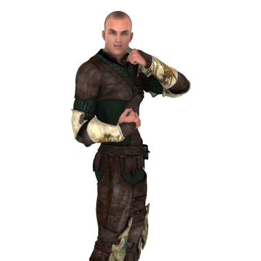 Savaşçı/3d Cg işleme bir savaşçı.