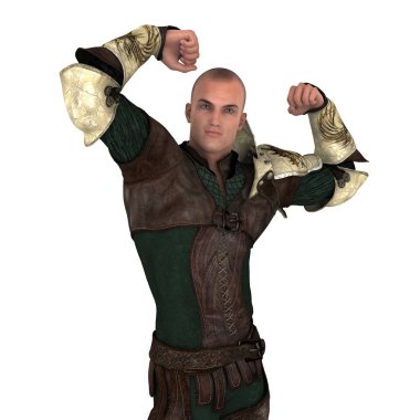 Savaşçı/3d Cg işleme bir savaşçı.