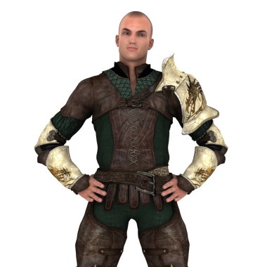 Savaşçı/3d Cg işleme bir savaşçı.