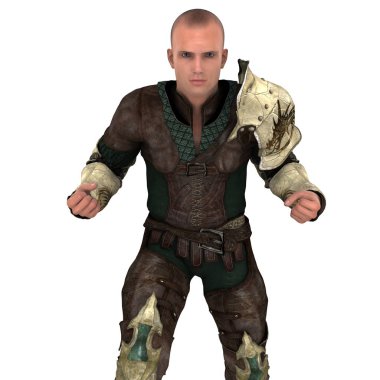 Savaşçı/3d Cg işleme bir savaşçı.