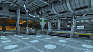 Uzay İstasyonu / 3d Cg işleme uzay istasyonu.