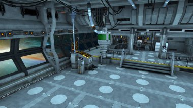 Uzay İstasyonu / 3d Cg işleme uzay istasyonu.