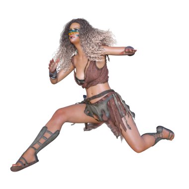 Kadın savaşçı / 3d Cg render bir kadın savaşçı.