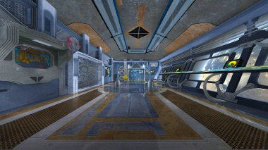 Uzay İstasyonu / 3d Cg işleme uzay istasyonu.