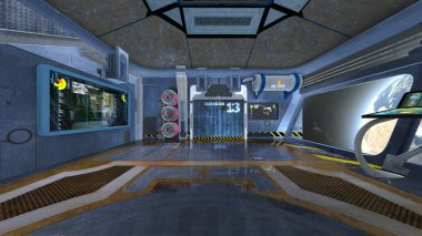 Uzay İstasyonu / 3d Cg işleme uzay istasyonu.