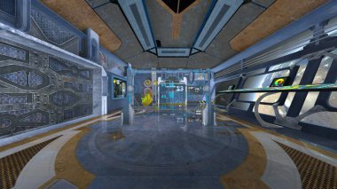 Uzay İstasyonu / 3d Cg işleme uzay istasyonu.