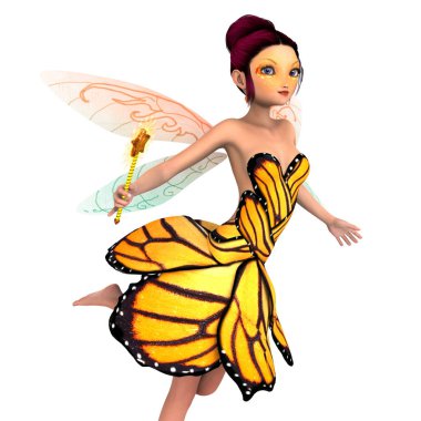 Peri / 3d Cg işleme bir peri.