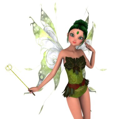 Peri / 3d Cg işleme bir peri.