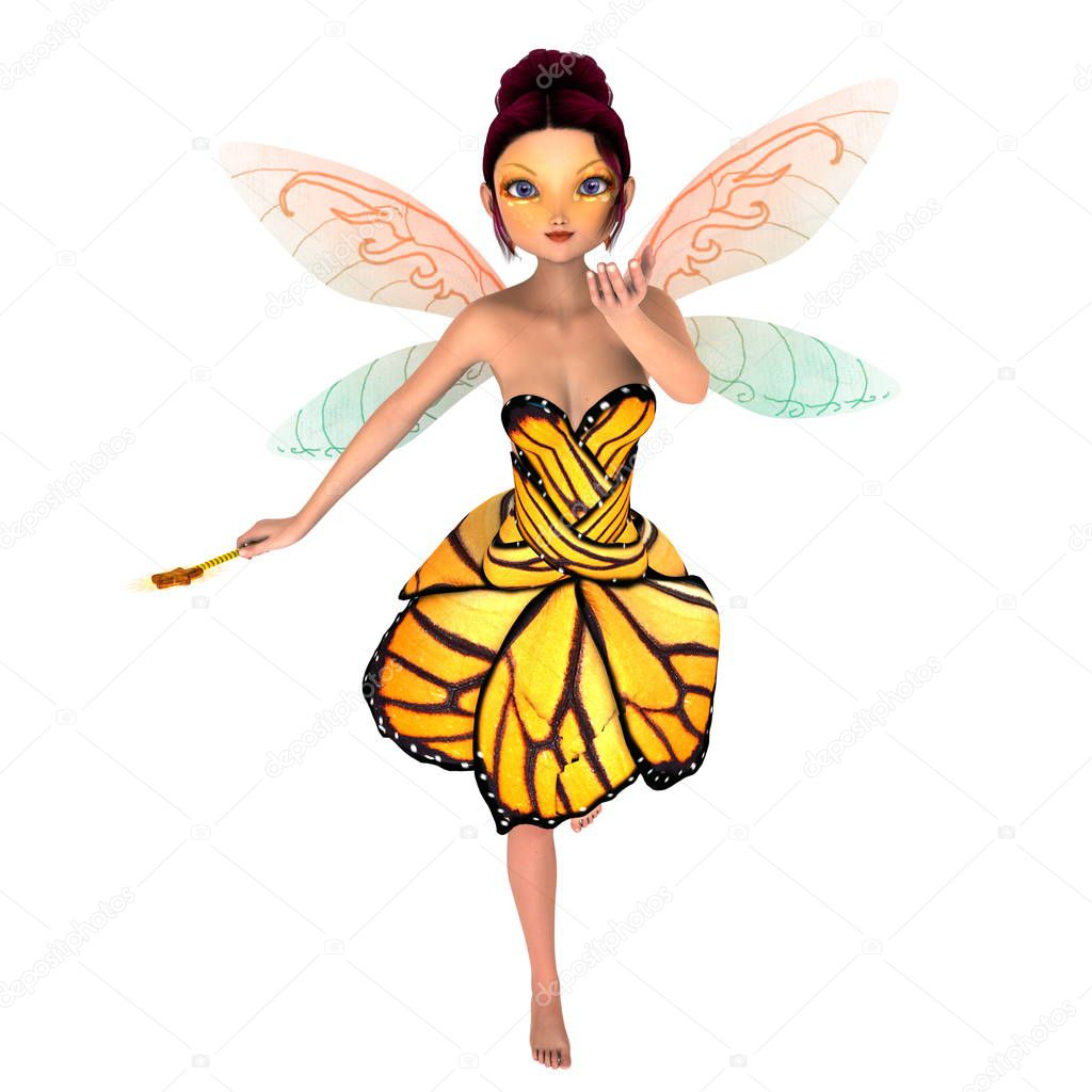 Fairy / 3D CG rendering of a fairy.