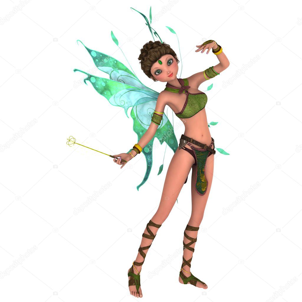 Fairy / 3D CG rendering of a fairy.