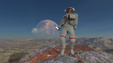 Astronot/astronot 3d Cg render.