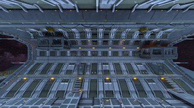 Uzay İstasyonu / 3d Cg işleme uzay istasyonu.