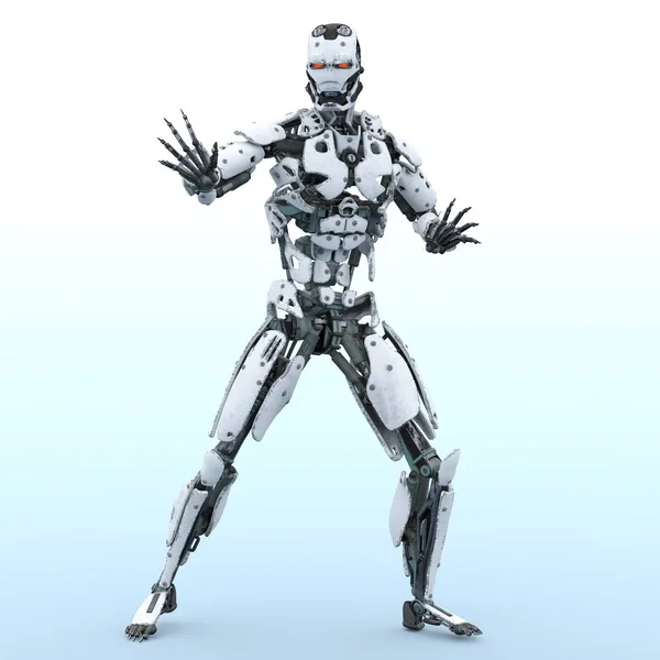 Robot Rendering Robot — Stock Photo, Image